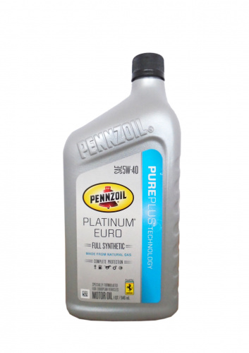 PENNZOIL Platinum Euro Full Synthetic Motor Oil 5W-40