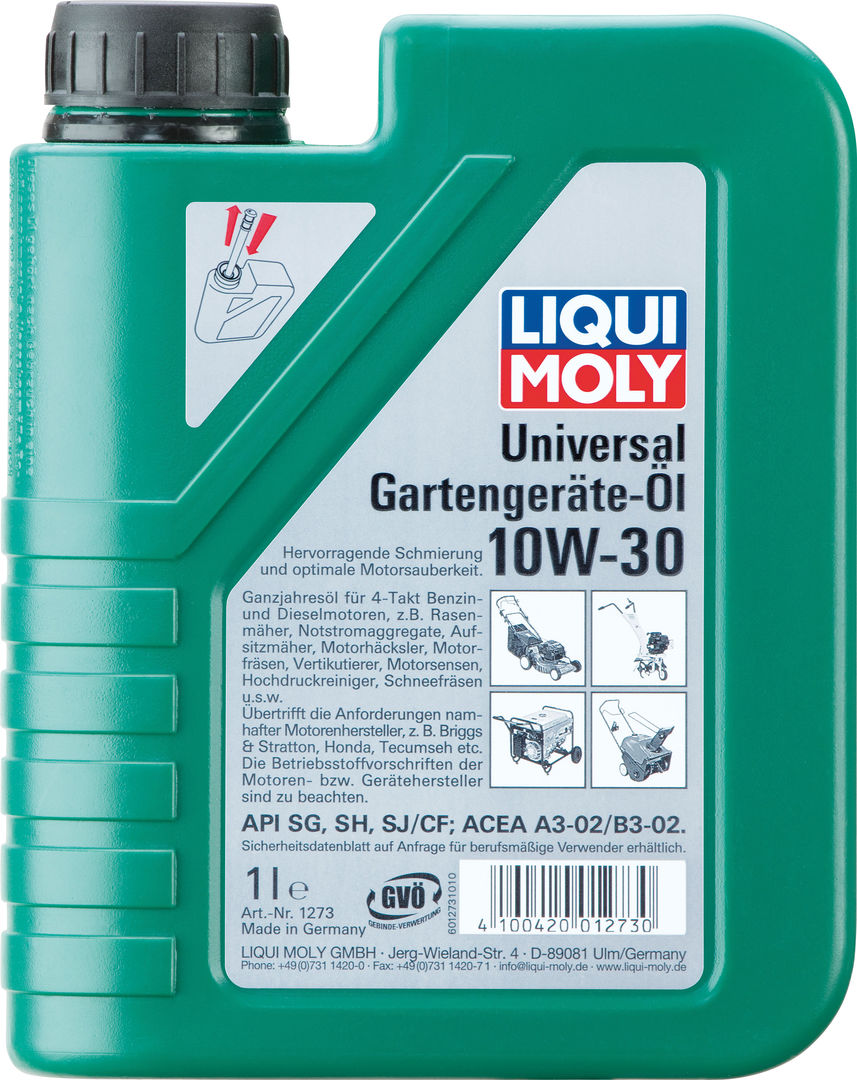 LIQUI MOLY Universal 4-Takt Gartengerate-Oil 10W-30 для газонокосилок